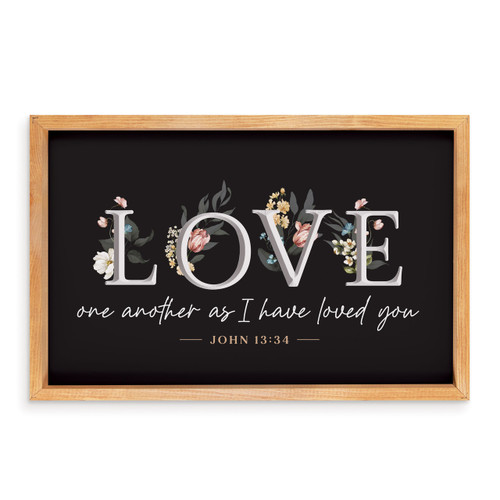 P. Graham Dunn Carved Black Collection - Love One Another