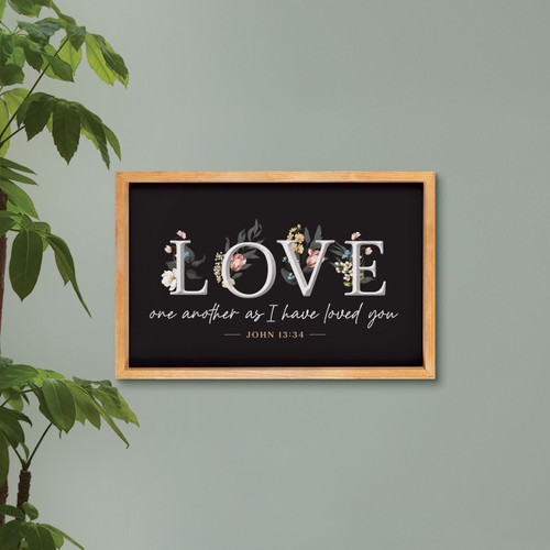 p. graham dunn Carved Black Collection - Love One Another