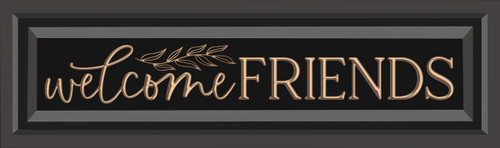 p. graham dunn Carved Black Collection - Welcome Friends