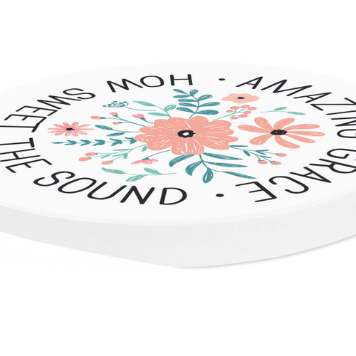 P. Graham Dunn Ceramic Car Coasters (Retail Pack) - Amazing Grace