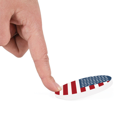 P. Graham Dunn Ceramic Car Coasters (Retail Pack) - American Flag