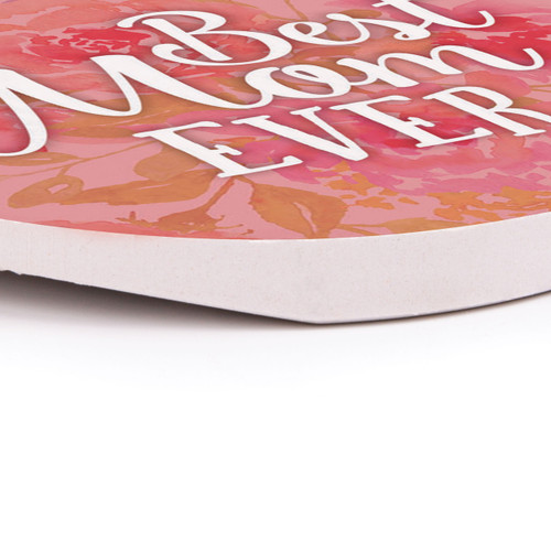 P. Graham Dunn Ceramic Car Coasters (Retail Pack) - Best Mom