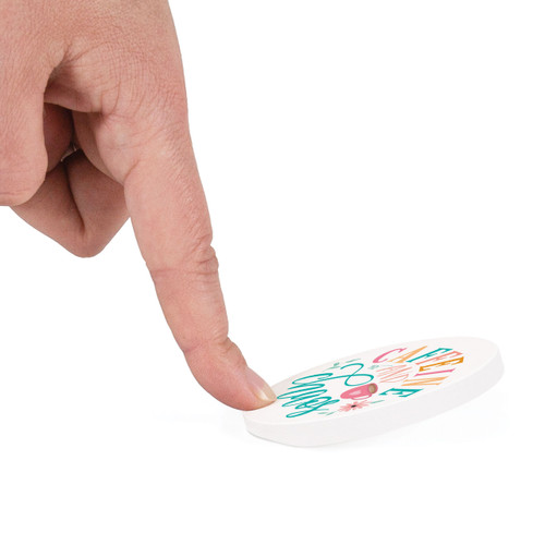 p. graham dunn Ceramic Car Coasters (Retail Pack) - Caffeine