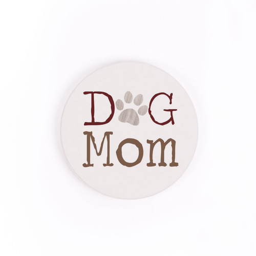 P. Graham Dunn Ceramic Car Coasters (Retail Pack) - Dog Mom