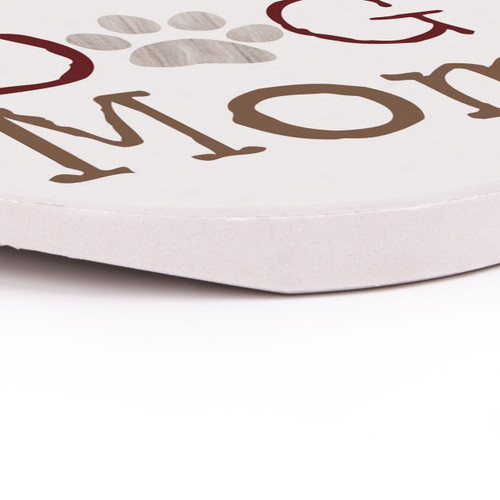 P. Graham Dunn Ceramic Car Coasters (Retail Pack) - Dog Mom