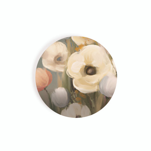 P. Graham Dunn Ceramic Car Coasters (Retail Pack) - Flowers