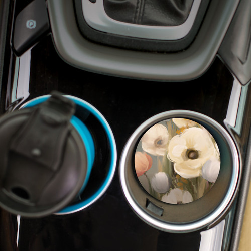 p. graham dunn Ceramic Car Coasters (Retail Pack) - Flowers