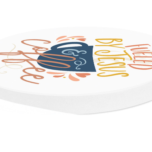 P. Graham Dunn Ceramic Car Coasters (Retail Pack) - Fueled By