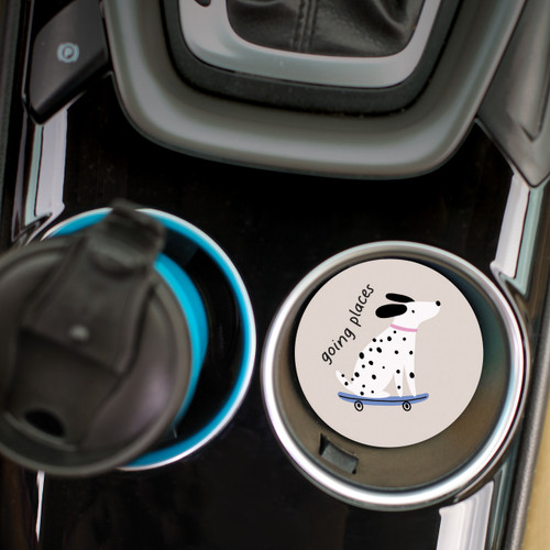 p. graham dunn Ceramic Car Coasters (Retail Pack) - Going Places