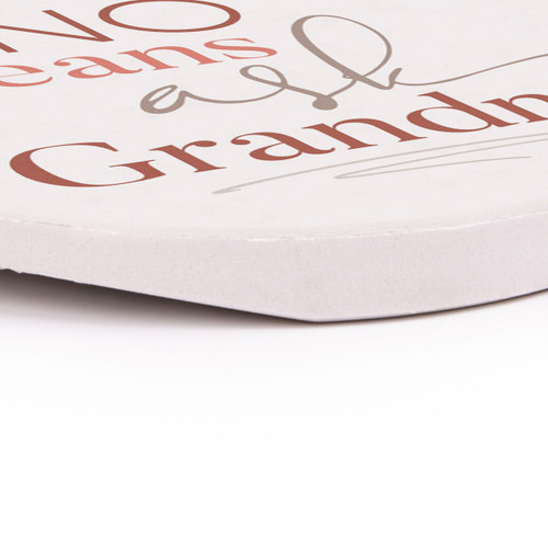 p. graham dunn Ceramic Car Coasters (Retail Pack) - No Means Ask Grandma