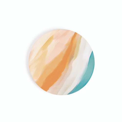 P. Graham Dunn Ceramic Car Coasters (Retail Pack) - Orange