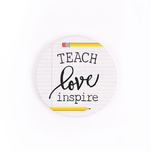 P. Graham Dunn Ceramic Car Coasters (Retail Pack) - Teach Love Inspire