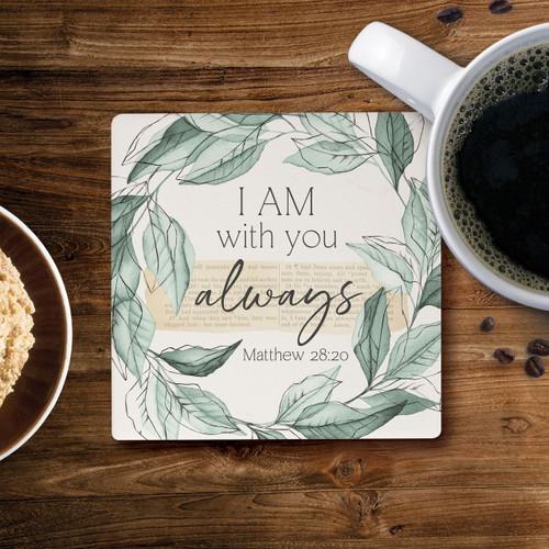 p. graham dunn Ceramic Coasters - I Am With You Always
