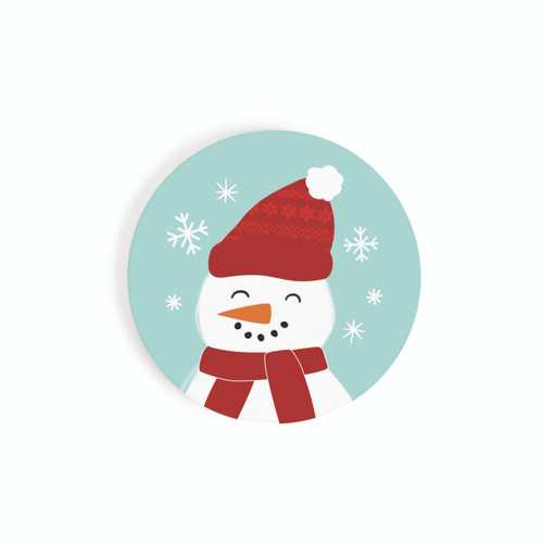 P. Graham Dunn Christmas Car Coasters (Retail Pack) - Snowman