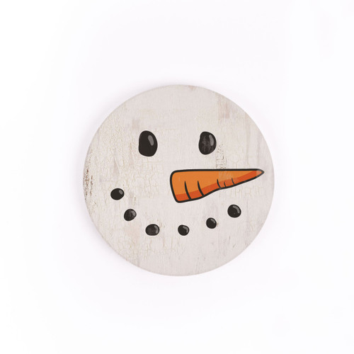 P. Graham Dunn Christmas Car Coasters (Retail Pack) - Snowman Face