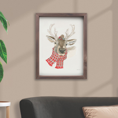 p. graham dunn Christmas Critters Collection Framed Art - Deer