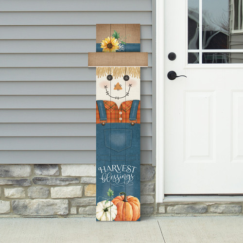 p. graham dunn Christmas Porch Sign - Harvest Blessings