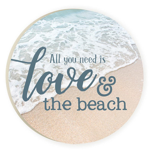 P. Graham Dunn Coastal Collection Car Coaster (Retail Pack) - All You Need Is Love
