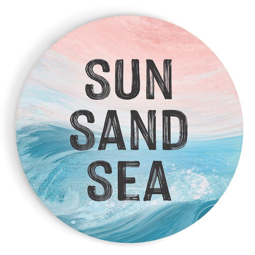 P. Graham Dunn Coastal Collection Car Coaster (Retail Pack) - Sun Sand Sea
