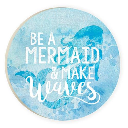 P. Graham Dunn Coastal Collection Car Coasters (Retail Pack) - Be A Mermaid