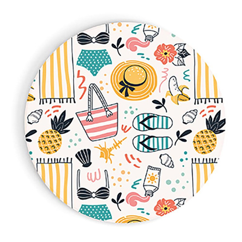 P. Graham Dunn Coastal Collection Car Coasters (Retail Pack) - Beach Theme