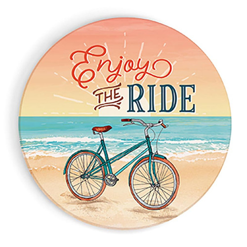P. Graham Dunn Coastal Collection Car Coasters (Retail Pack) - Enjoy The Ride