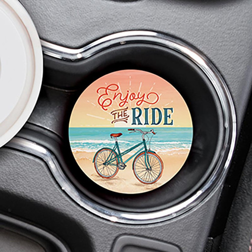 p. graham dunn Coastal Collection Car Coasters (Retail Pack) - Enjoy The Ride