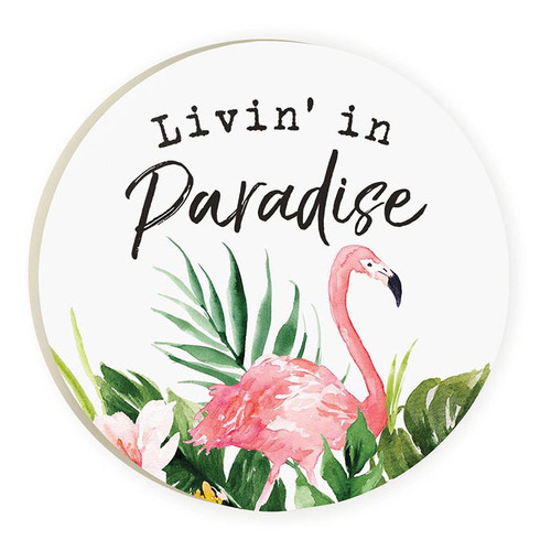 P. Graham Dunn Coastal Collection Car Coasters (Retail Pack) - Livin' In Paradise