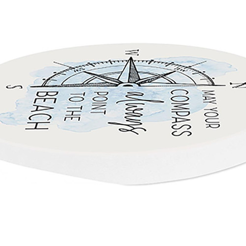 P. Graham Dunn Coastal Collection Car Coasters (Retail Pack) - May Your Compass