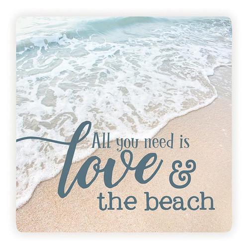 p. graham dunn Coastal Collection Coaster - All You Need Is Love