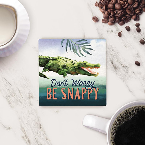 P. Graham Dunn Coastal Collection Coaster - Don't Worry