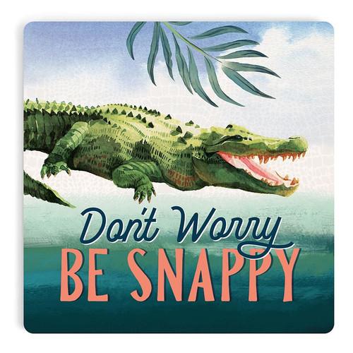 p. graham dunn Coastal Collection Coaster - Don't Worry