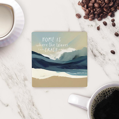 P. Graham Dunn Coastal Collection Coaster - Home Is Where