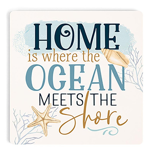 p. graham dunn Coastal Collection Coaster - Home Is Where The Ocean
