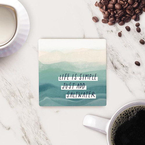 P. Graham Dunn Coastal Collection Coaster - Life Is Simple