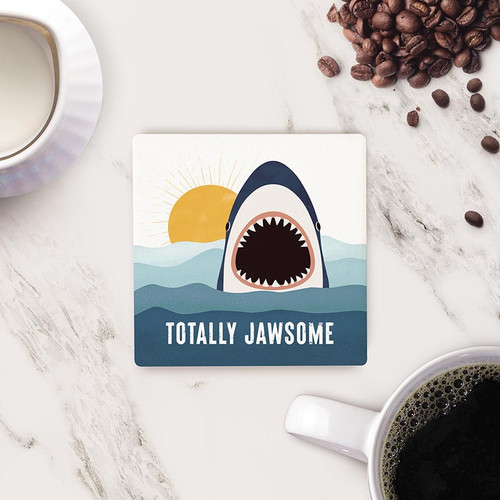 P. Graham Dunn Coastal Collection Coaster - Totally Jawsome