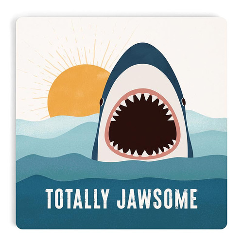 p. graham dunn Coastal Collection Coaster - Totally Jawsome
