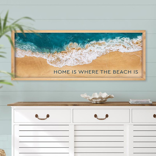 P. Graham Dunn Coastal Collection Framed Art - Home Is Where The Beach Is