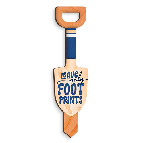 P. Graham Dunn Coastal Collection Garden Sign - Leave Only Footprints