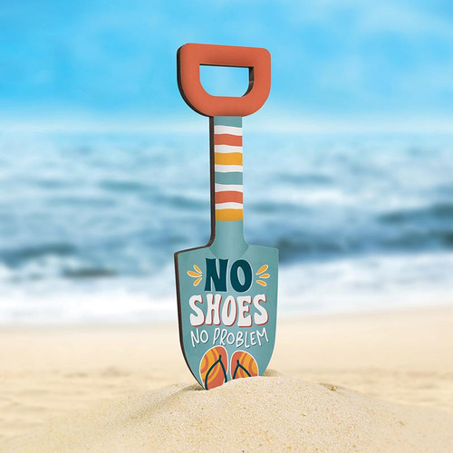 p. graham dunn Coastal Collection Garden Sign - No Shoes