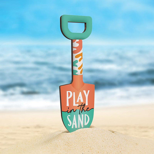 p. graham dunn Coastal Collection Garden Sign - Play In The Sand