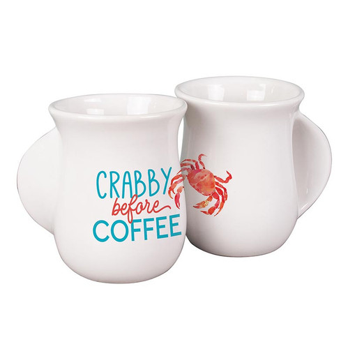 P. Graham Dunn Coastal Collection Handwarmer Mug - Crabby Before Coffee