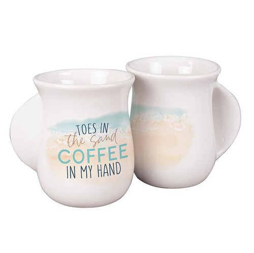 p. graham dunn Coastal Collection Handwarmer Mug - Toes In The Sand