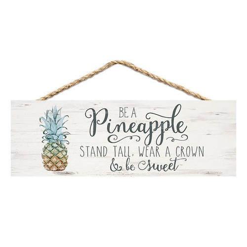 p. graham dunn Coastal Collection Hanging Sign - Be A Pineapple