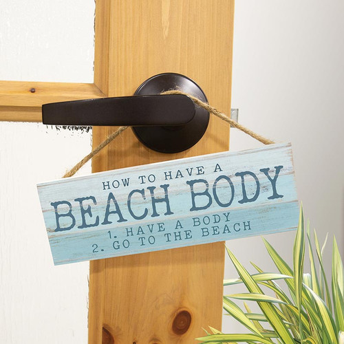 P. Graham Dunn Coastal Collection Hanging Sign - Beach Body