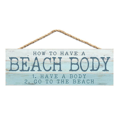 p. graham dunn Coastal Collection Hanging Sign - Beach Body
