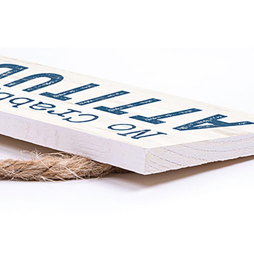 P. Graham Dunn Coastal Collection Hanging Sign - No Crabby