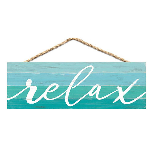 p. graham dunn Coastal Collection Hanging Sign - Relax