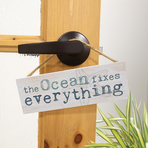P. Graham Dunn Coastal Collection Hanging Sign - The Ocean
