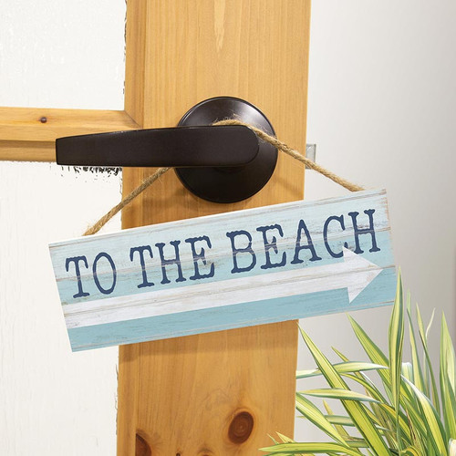 P. Graham Dunn Coastal Collection Hanging Sign - To The Beach